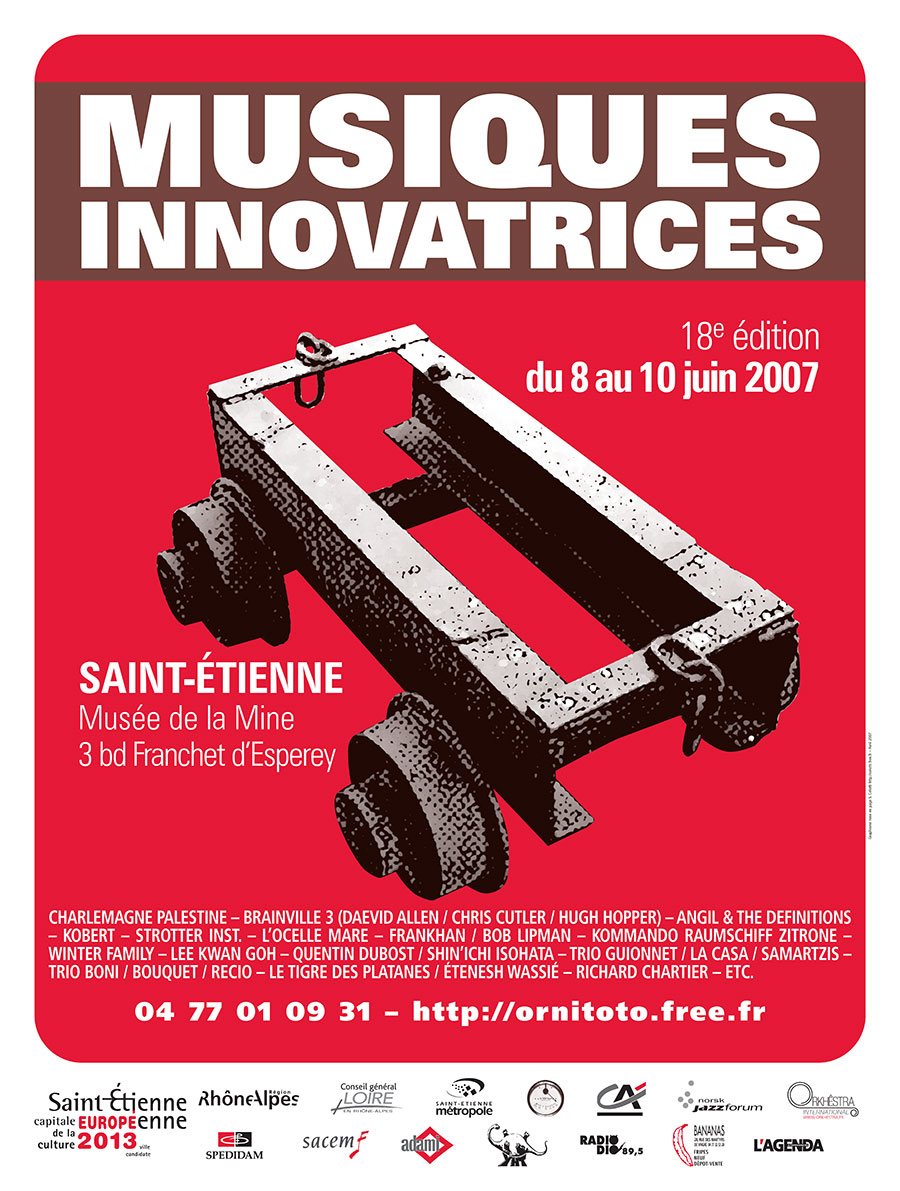 graphisme, print, Affiche du Festival Musiques Innovatrices 2007, Tchouk-Tchouk prestation web