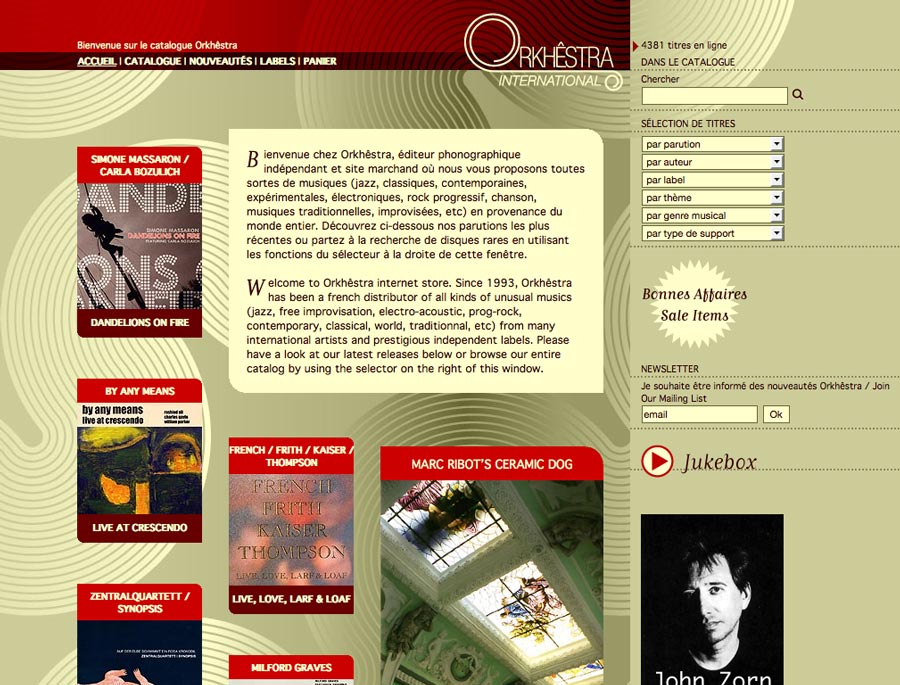 graphisme, développement, web, Boutique web orkhestra.fr, Tchouk-Tchouk prestation web